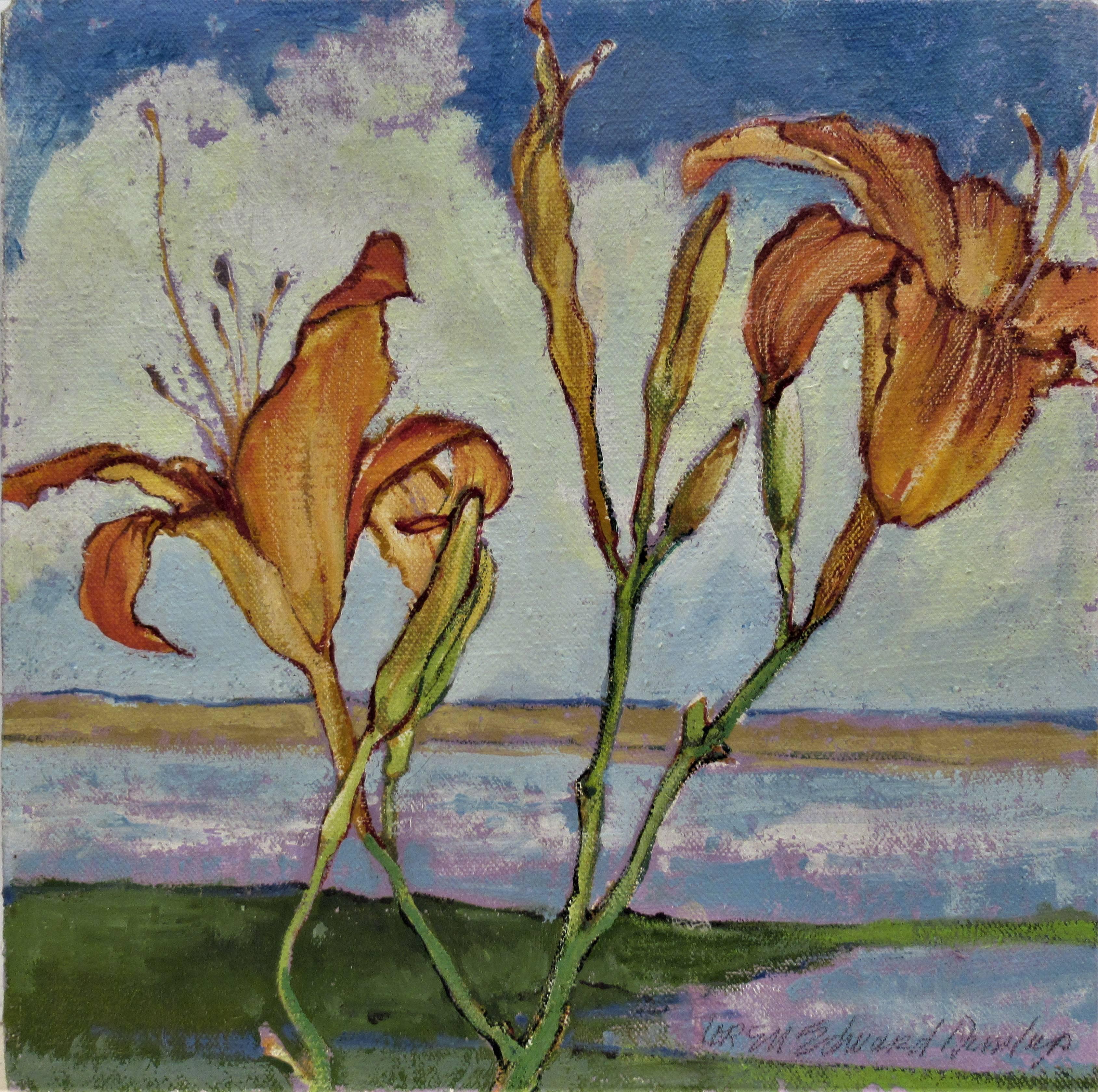 Loren Edward Dunlap Still-Life Painting - Day Lilies
