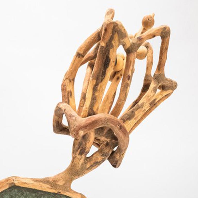 Loren Eiferman, 2V, 180 pièces de bois avec Celluclay, 2015, polymère, bois, argile en vente 1
