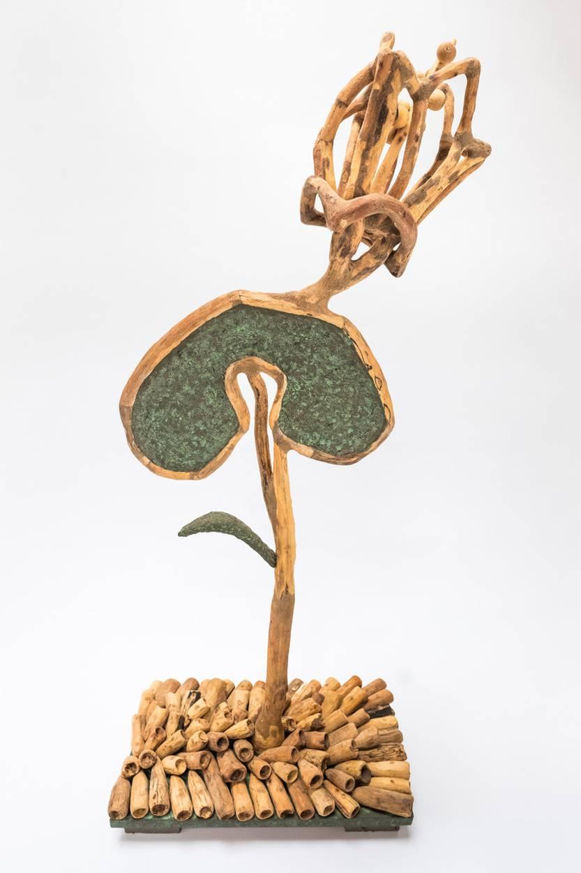 Loren Eiferman, 2V, 180 pièces de bois avec Celluclay, 2015, polymère, bois, argile