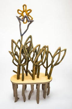 Loren Eiferman, 39r, 122 Pieces of Wood, 2017, Wood, Pastel, Wood Sculpture