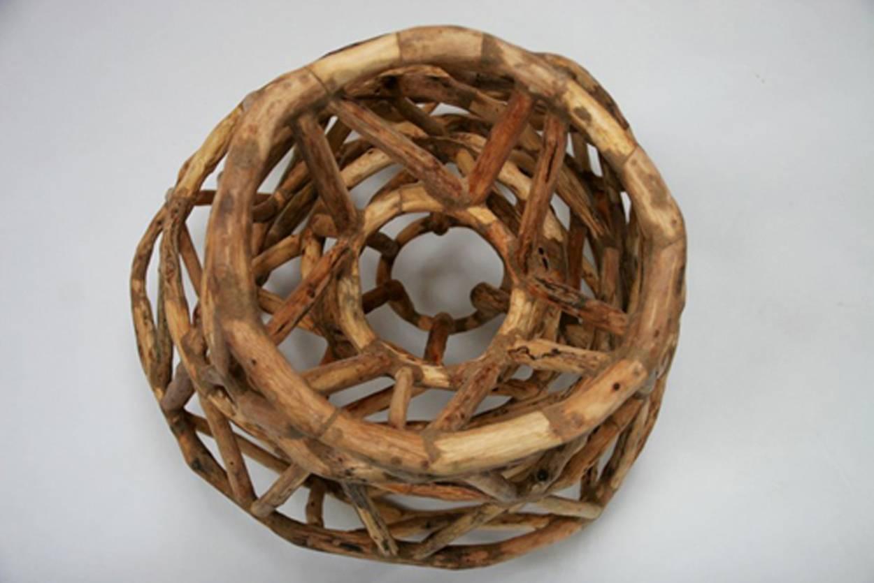 Loren Eiferman, Black Hole, 244 pieces of wood, 2012, Wood Sculpture 1
