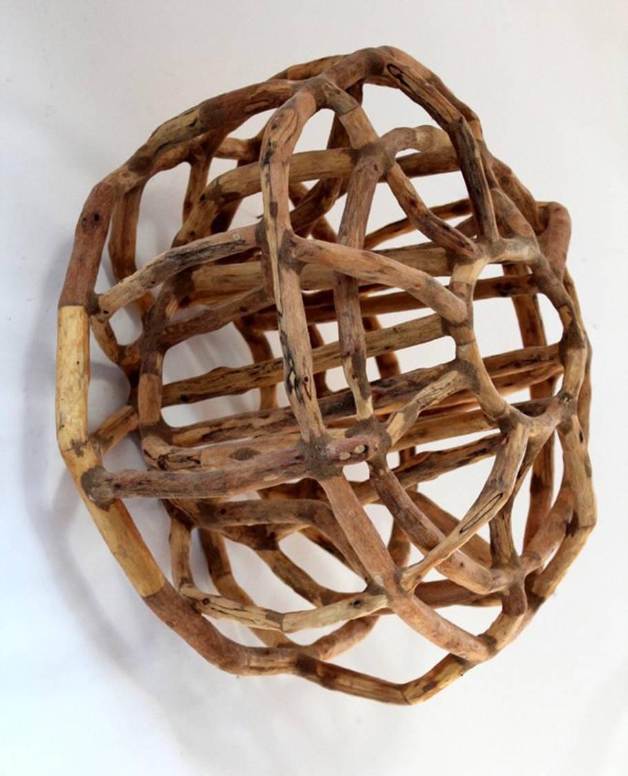 Loren Eiferman, Calabi-Yau, 165 Holzstücke, 2013, Holz, Putte, Holz-Skulptur