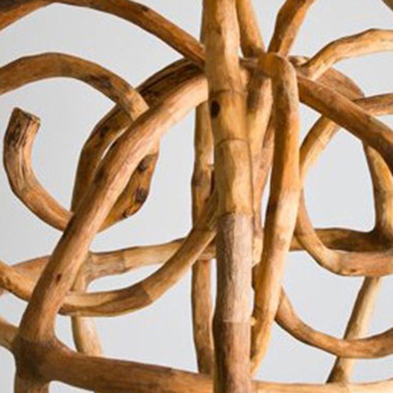 Loren Eiferman, Galaxy, 129 Pieces of Wood, 2012, Wood, Putty, Wood Sculpture For Sale 1