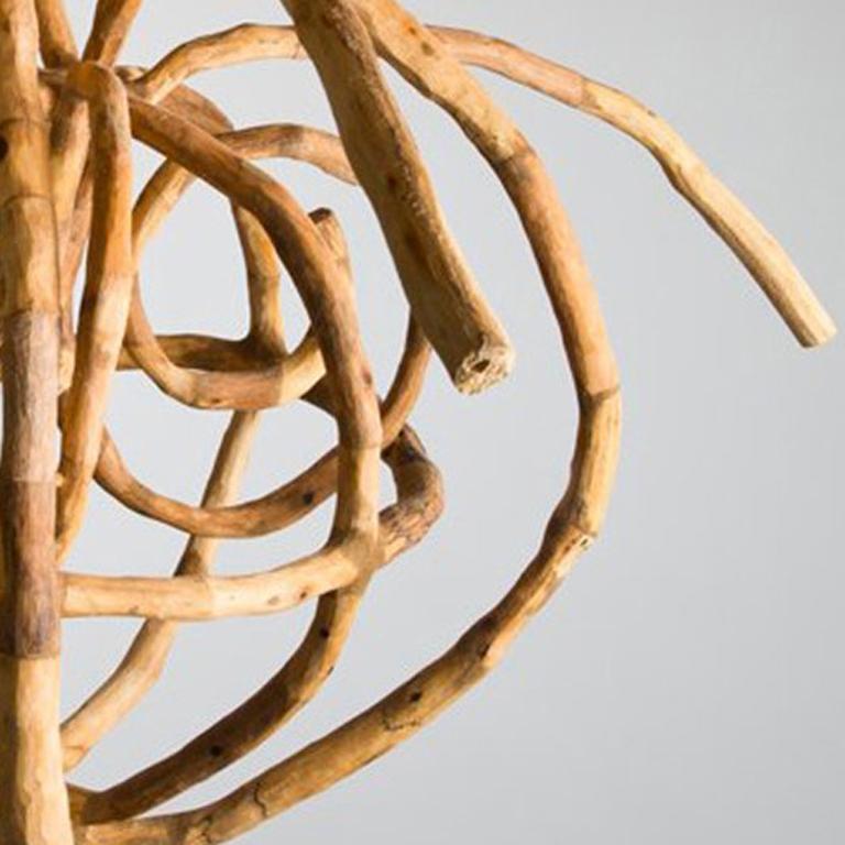 Loren Eiferman, Galaxy, 129 Pieces of Wood, 2012, Wood, Putty, Wood Sculpture For Sale 2