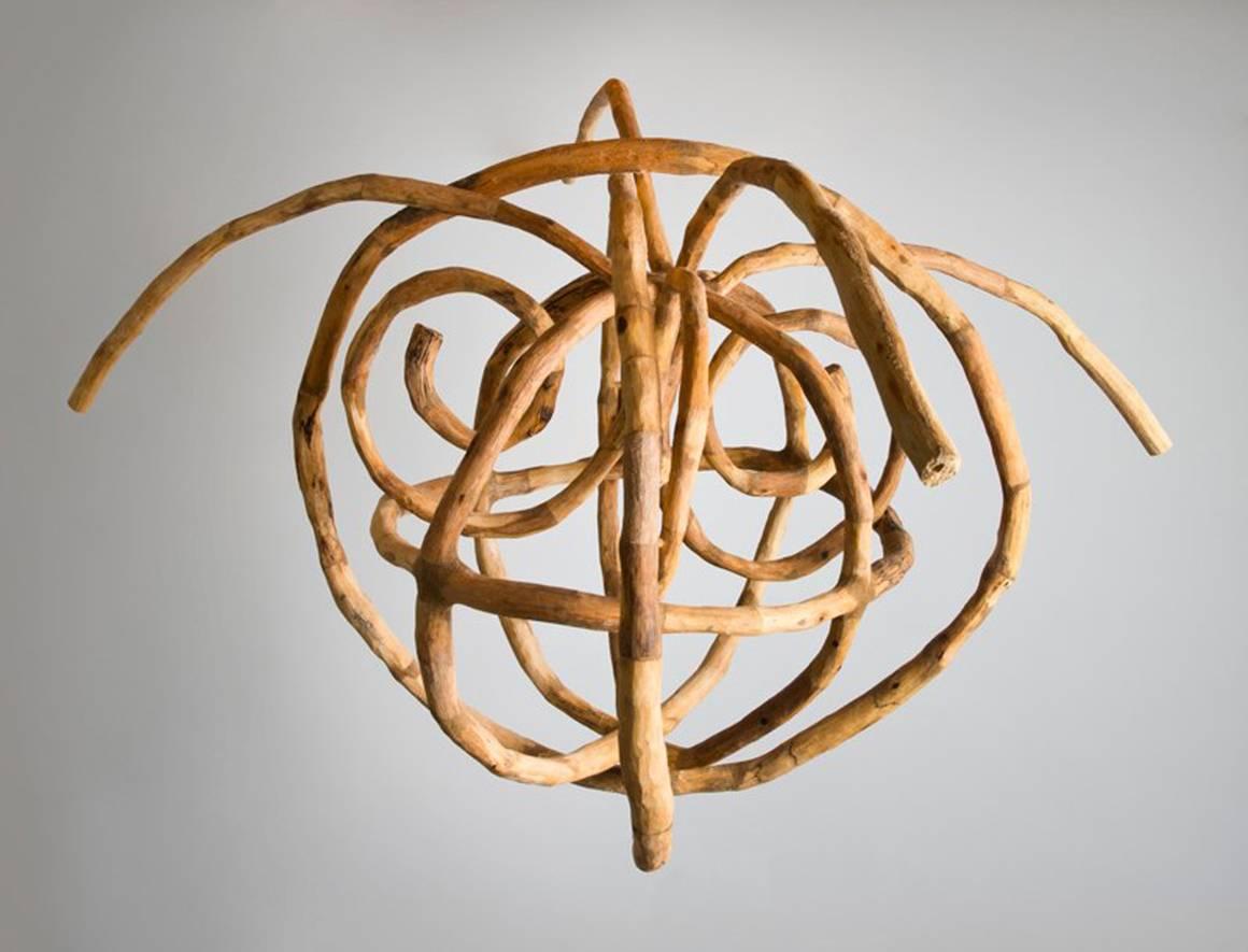 Loren Eiferman, Galaxy, 129 Holzstücke, 2012, Holz, Putte, Holzskulptur