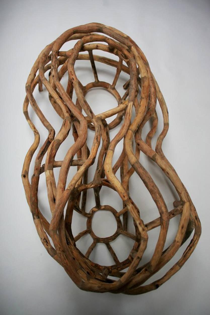 Loren Eiferman, Solstice d'hiver 2012, 165 pièces de bois, Sculpture en bois, Putty en vente 1