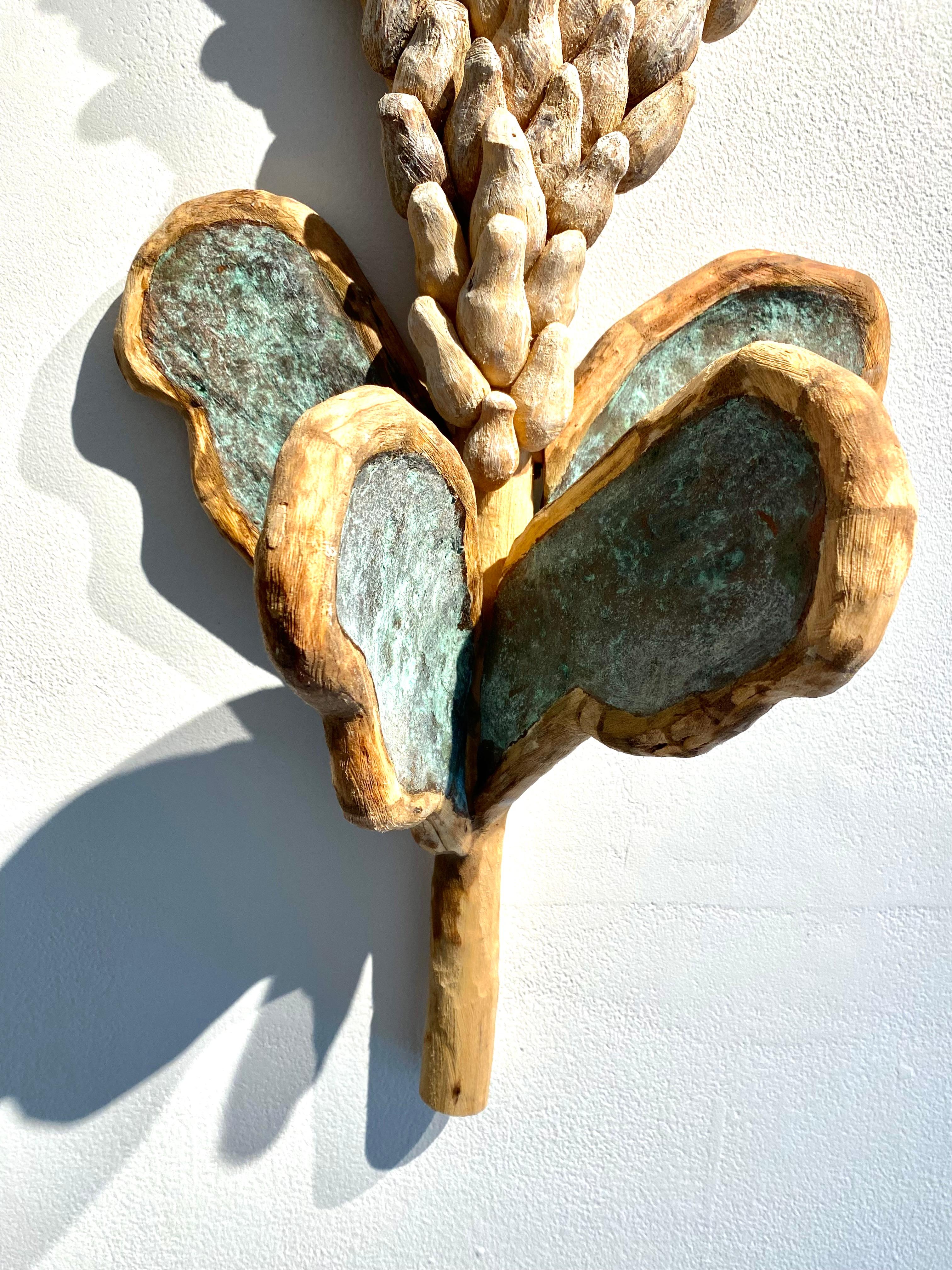 Wood sculpture: “18v/New Growth” For Sale 6