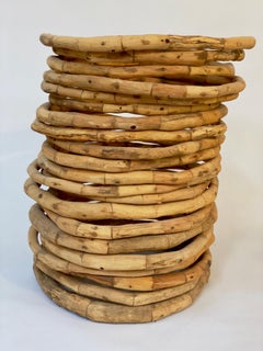 Sculpture en bois, 336 pièces, 21 anneaux/cercles : « Chromephyll »