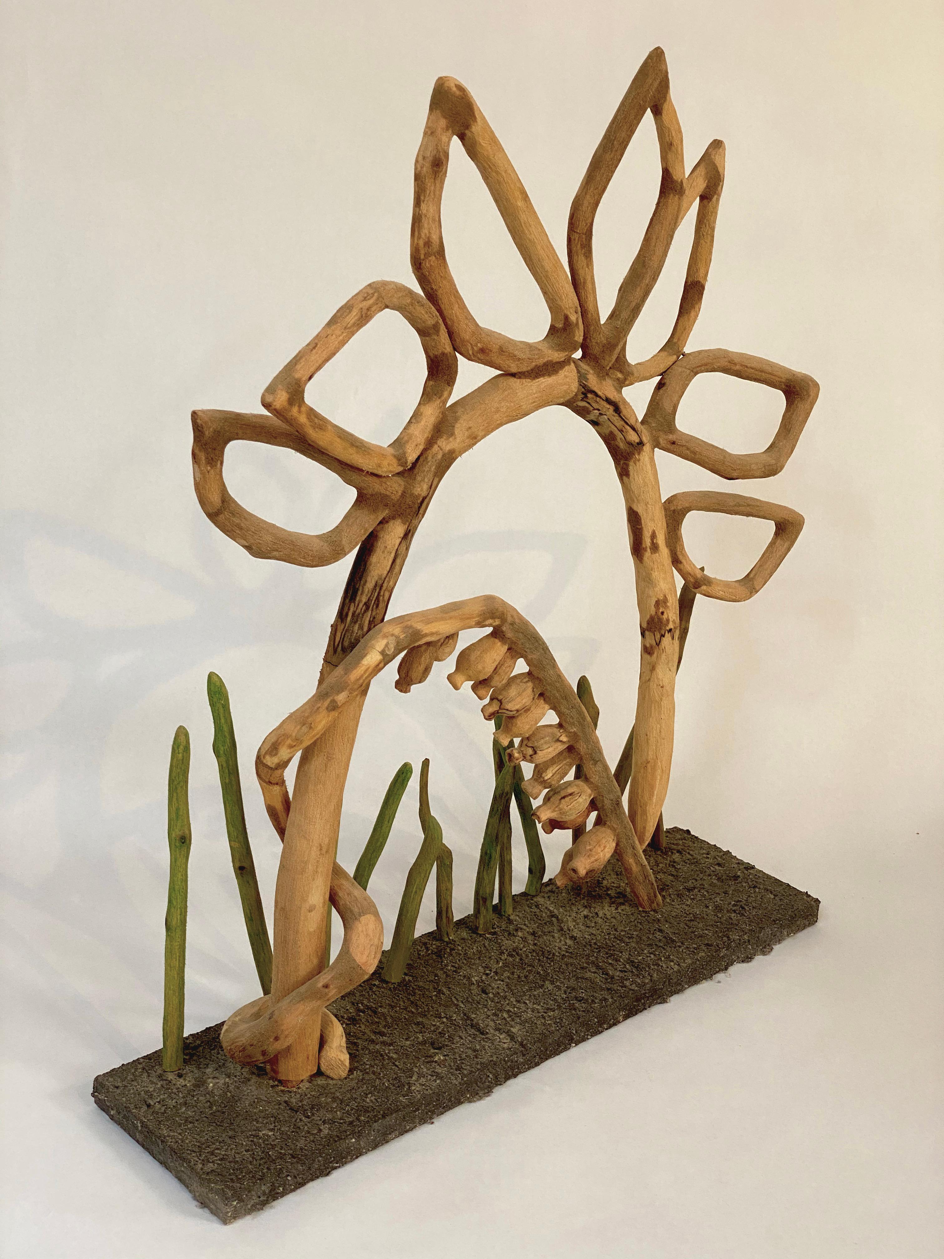 Holzskulptur, 70 Stück: '54v' – Sculpture von Loren Eiferman