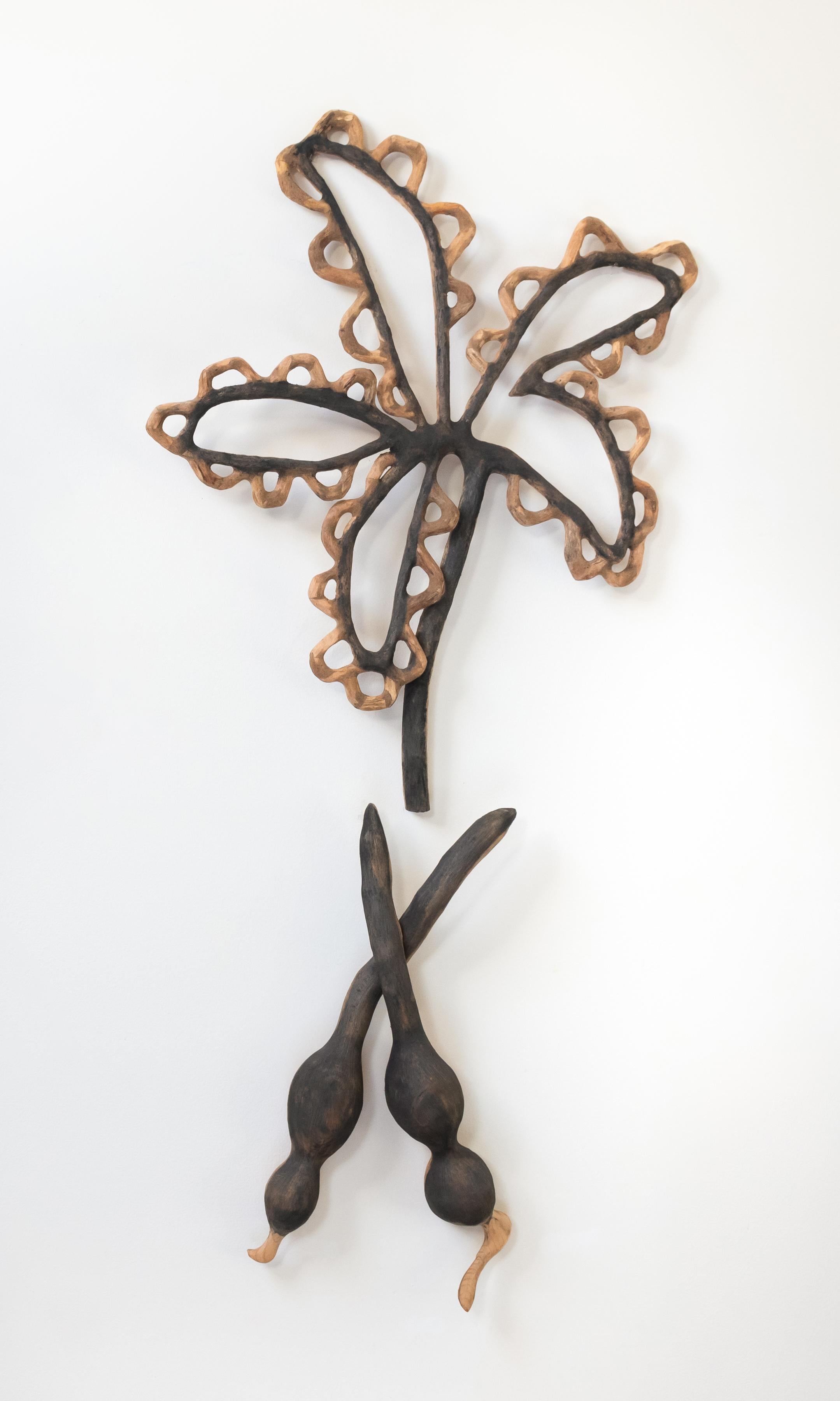 Sculpture en bois, installation murale, 287 pièces : 