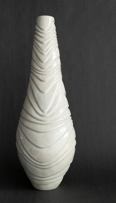 Carved Stoneware Vessel No 1 - decorative, handcrafted, ceramic vessel