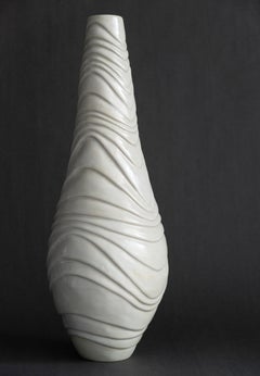 Carved Stoneware Vessel No 1 - decorative, handcrafted, ceramic vessel