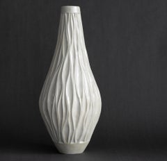 Carved Stoneware Vessel No 2 - decorative, handcrafted, ceramic vessel