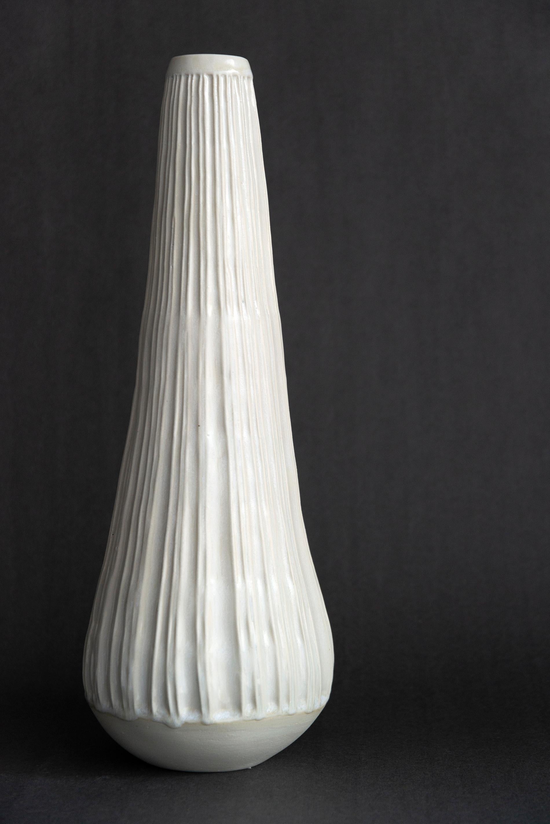 Carved Stoneware Vessel No 3 - decorative, handcrafted, ceramic vessel