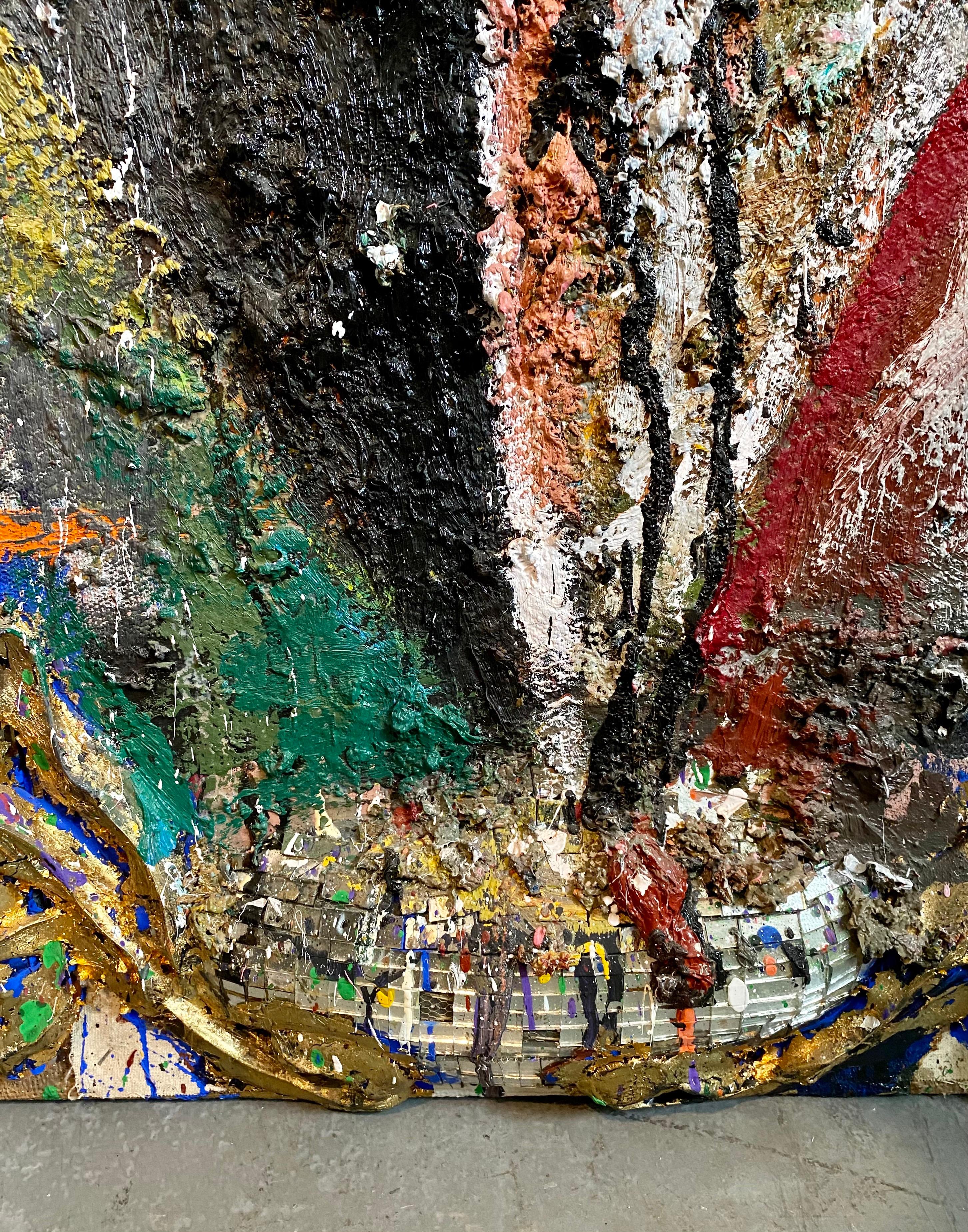 Técnica Mixta Neo Expresionista Collage Ensamblaje Pintura Escultura Art Brut en venta 6