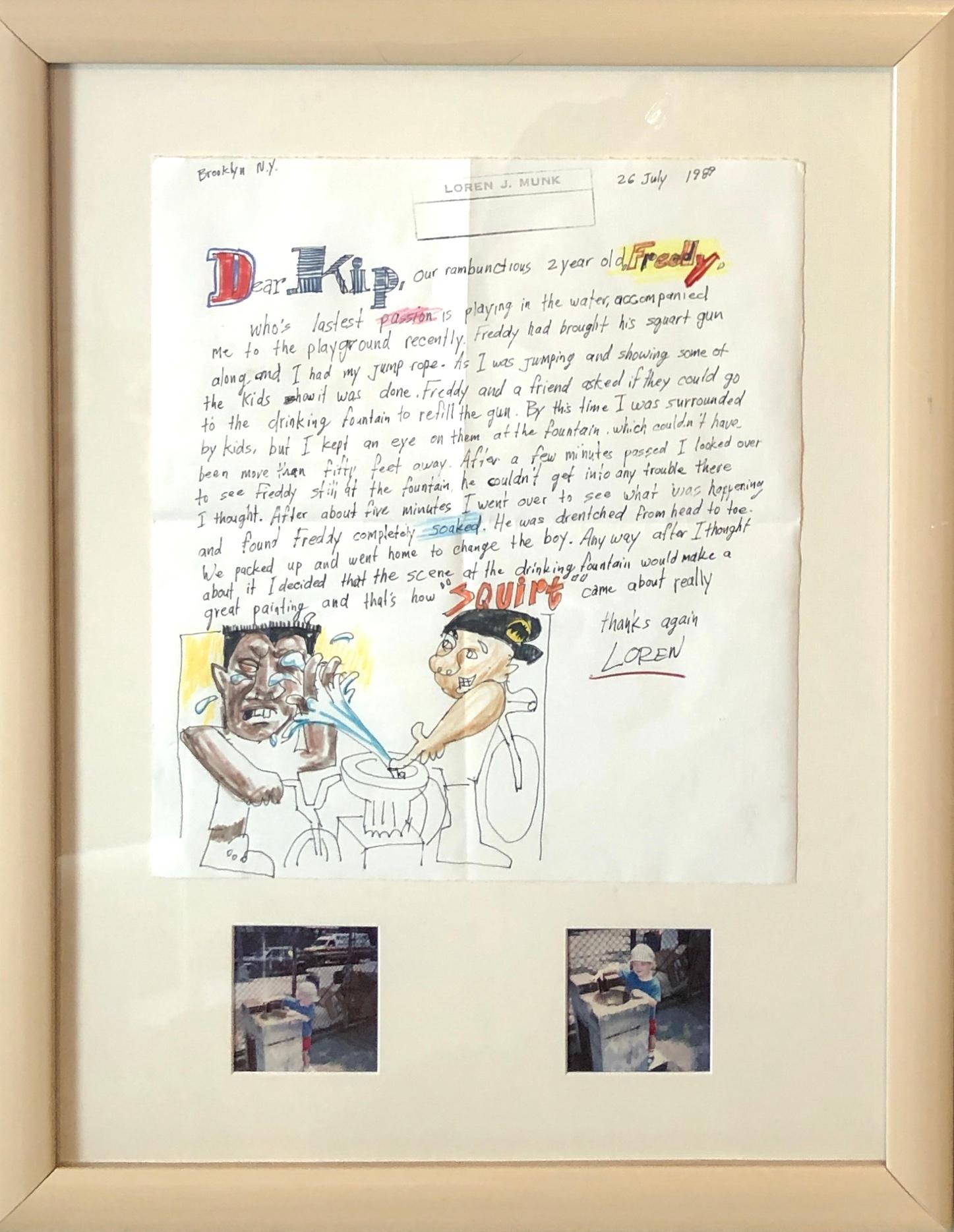 Collage fotografico a tecnica mista neo-espressionista Pittura Disegno Bambini nel parco di New York
