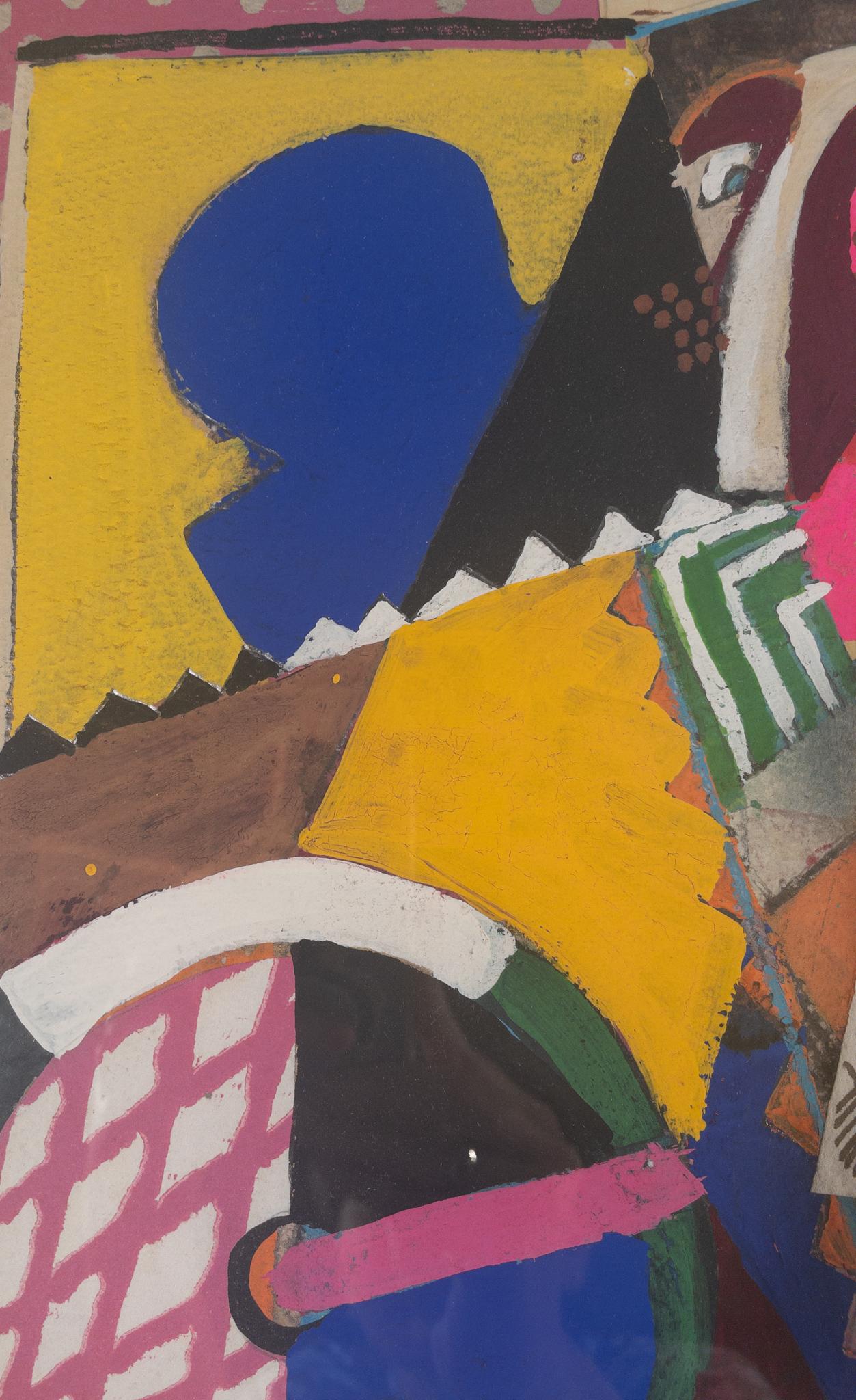 Cubist Figure on a Bicycle For Sale 2