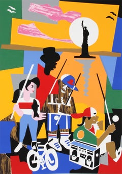 Statue de la Liberté, sérigraphie pop art de Loren Munk