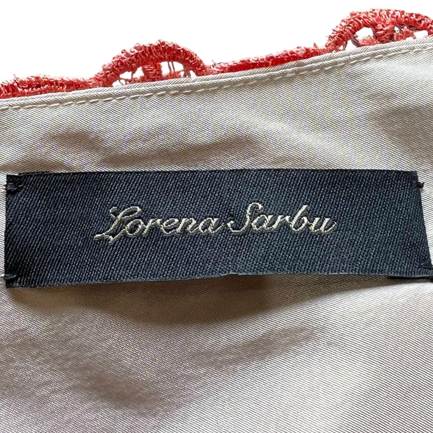 Lorena Sarbu Koralle Verschönertes Ein-Schulter-Minikleid, 2010s im Zustand „Neu“ im Angebot in Los Angeles, CA