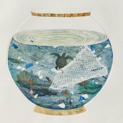 Ocean Through the Lens of a Fishbowl; Turtle & Net