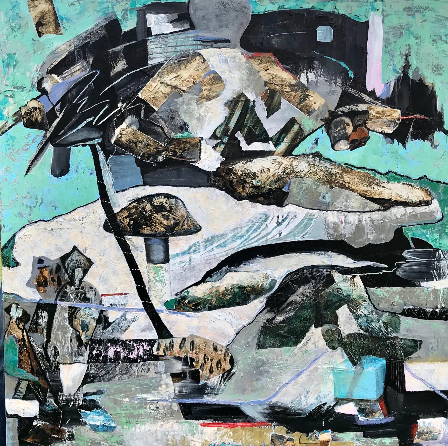 Lorena Villalobos Abstract Painting - Landscape of My Mind