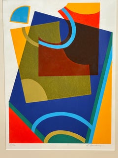 Lorene Ginsburg Constructivist Lithograph