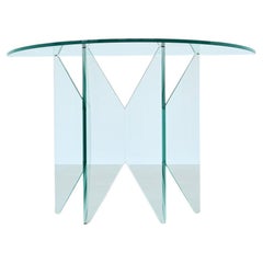 Loreno Sguanci & Tonelli “ Stellare” wall console glass Italy 1992
