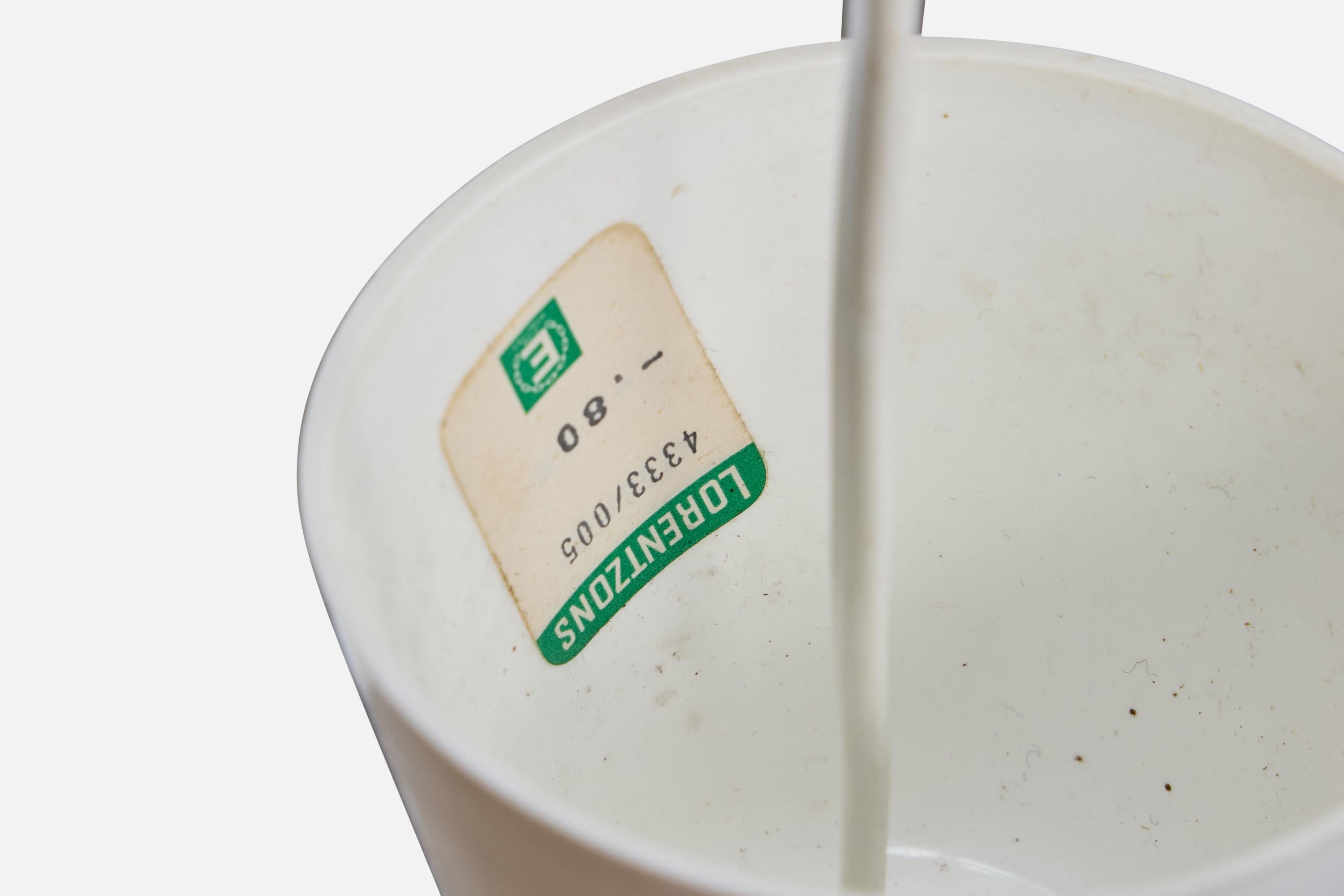 Lorentzons, lampe à suspension, tissu, Norvège, années 1960 en vente 3