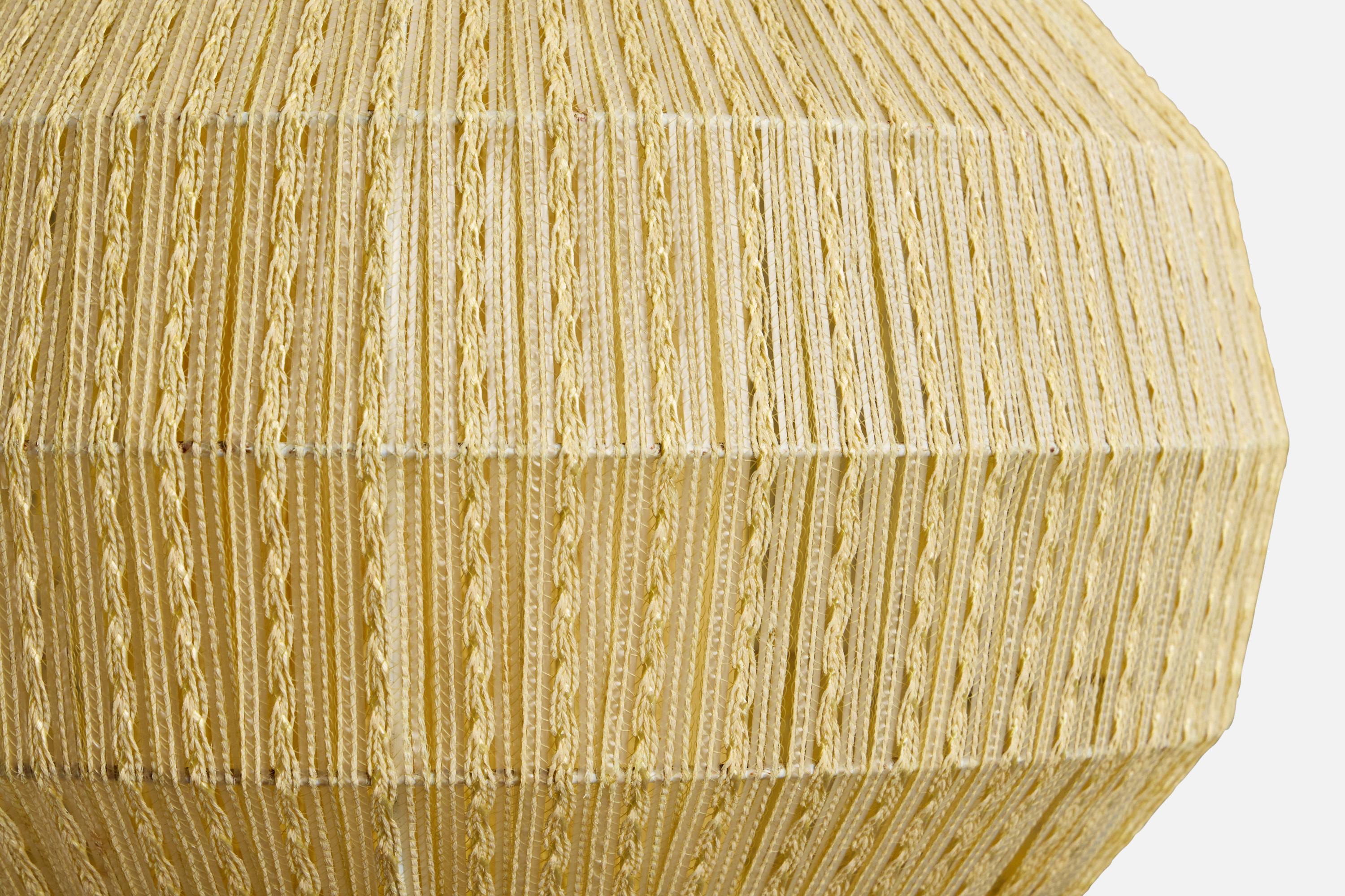Tissu Lorentzons, lampe à suspension, tissu, Norvège, années 1960 en vente