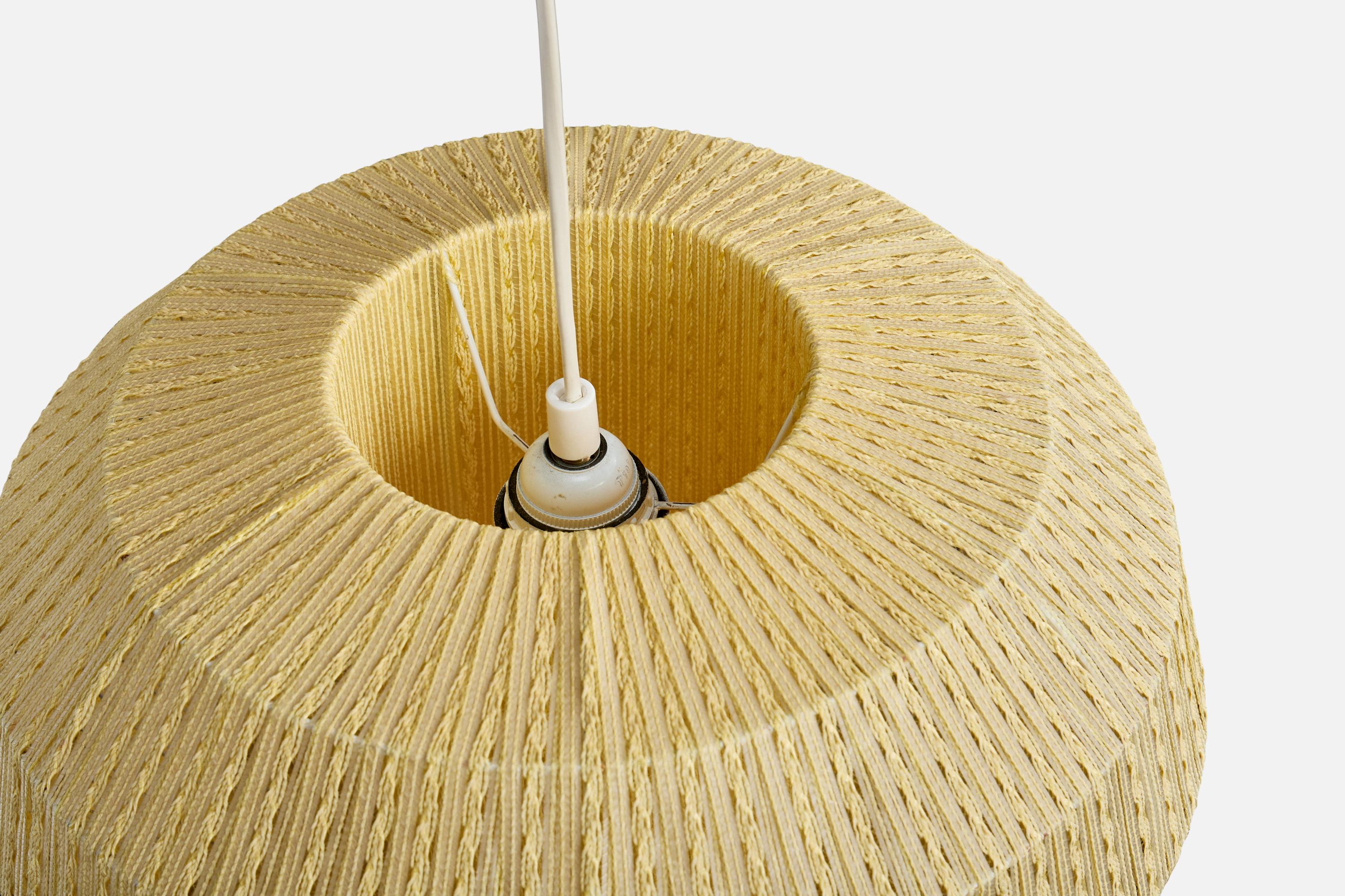 Lorentzons, lampe à suspension, tissu, Norvège, années 1960 en vente 1
