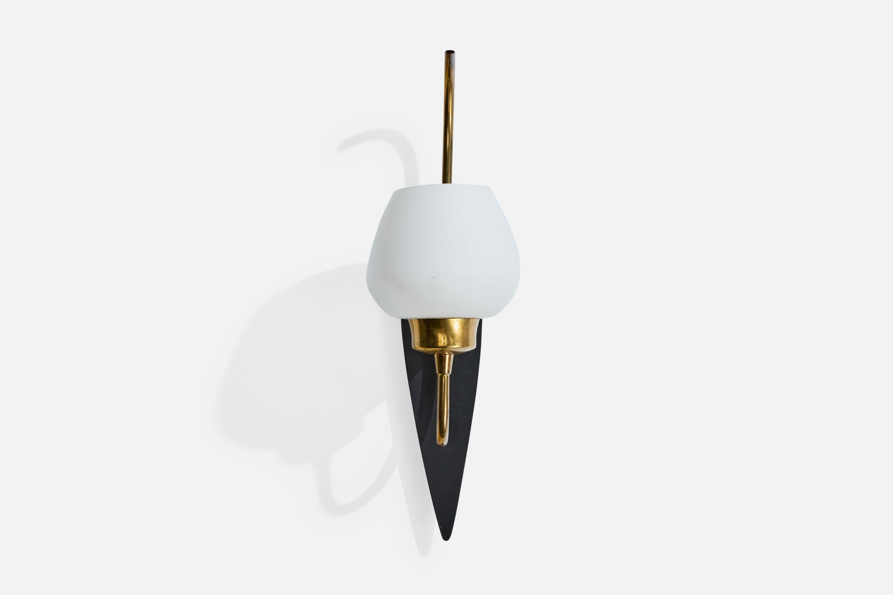 Lorentzons, appliques, laiton, métal, verre, Norvège, années 1950 Bon état - En vente à High Point, NC