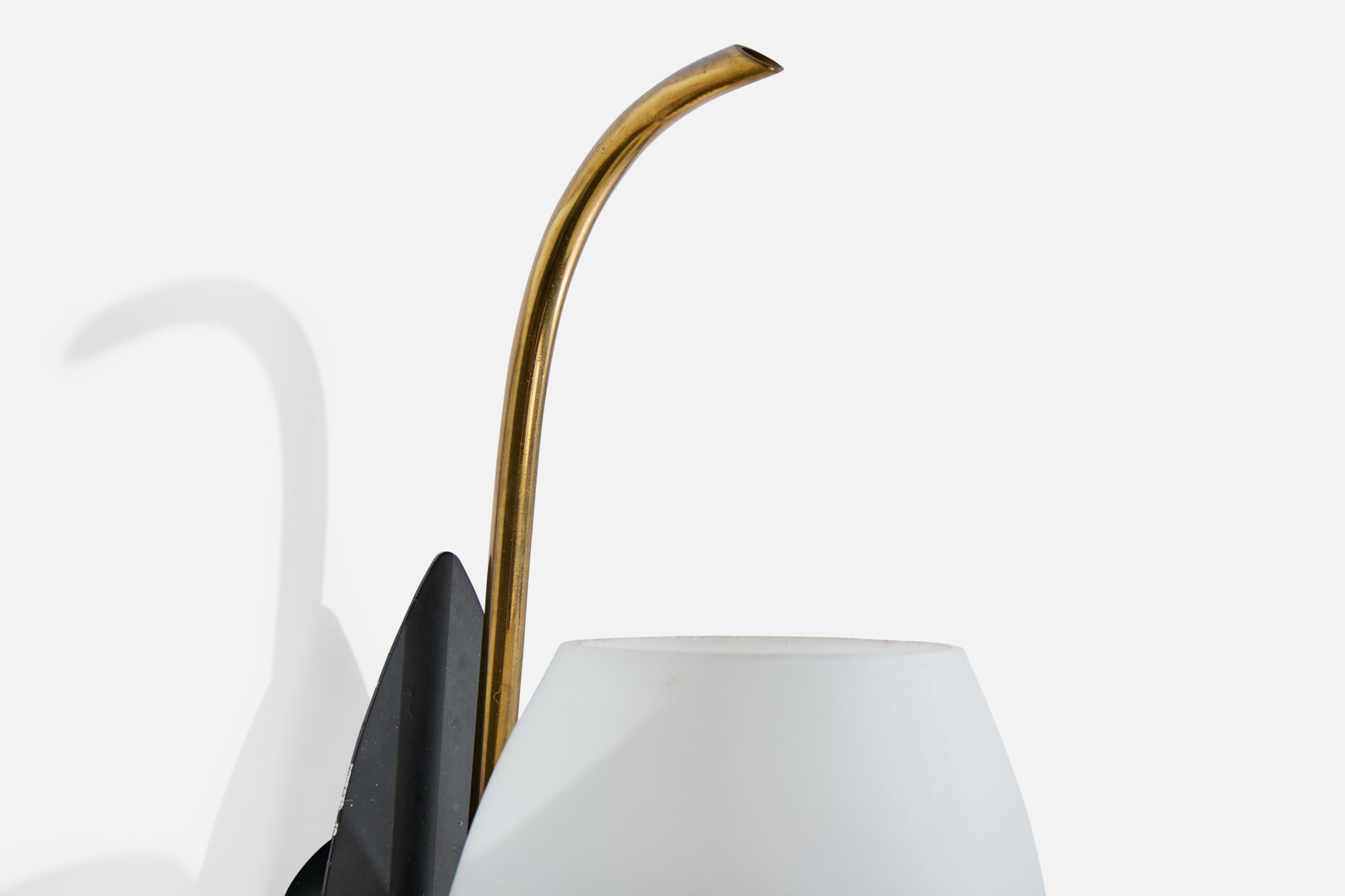 Métal Lorentzons, appliques, laiton, métal, verre, Norvège, années 1950 en vente