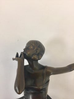 Lorenz France Art Deco Bronze Ballet Dancer, circa 1930