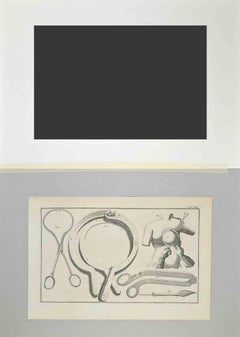 Surgical Instruments - Etching by Lorenz Heister - 1750