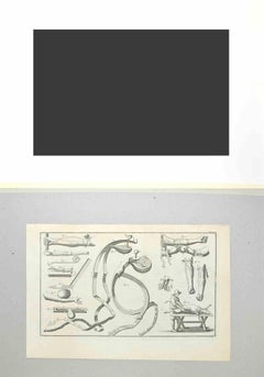 Instruments médicaux - gravure de Lorenz Heister - 1750