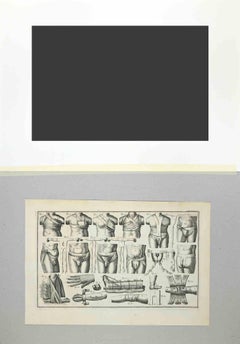 Surgical Instruments - Etching by Lorenz Heister - 1750