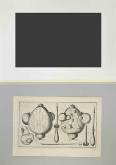 Surgical Instruments - Etching by Lorenz Heister - 1750