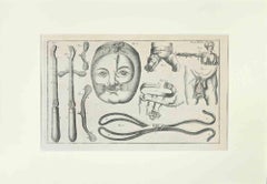 Surgical Instruments - Etching by Lorenz Heister - 1750