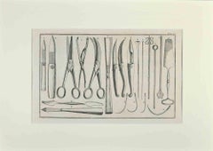 Surgical Instruments - Etching by Lorenz Heister - 1750