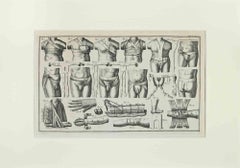 Surgical Instruments - Etching by Lorenz Heister - 1750