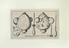 Surgische Instrumente – Radierung von Lorenz Heister – 1750