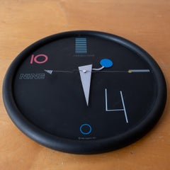 Lorenz Nicolai Canetti Postmodern Memphis Wall Clock