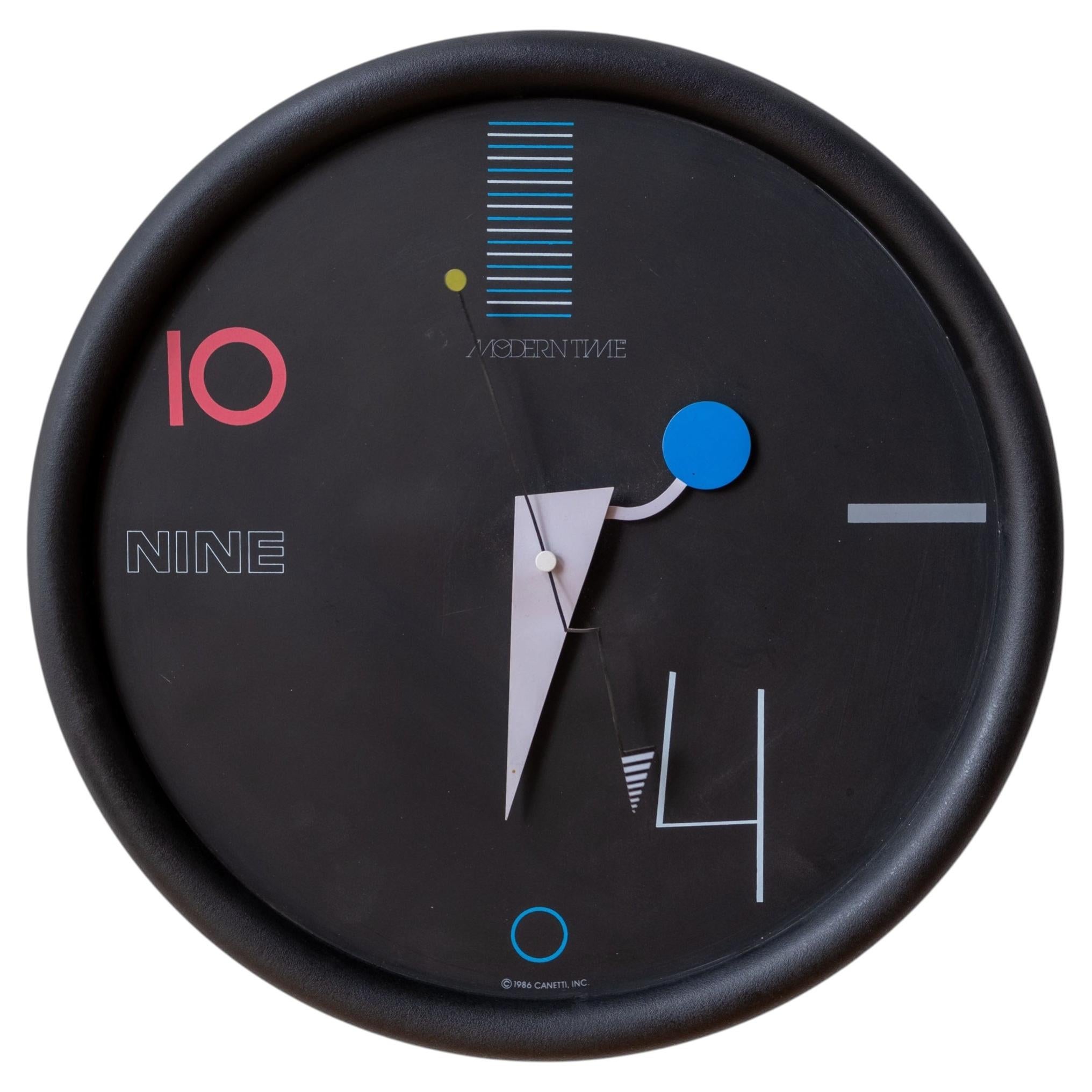 Memphis Period Clock by Nicolai Canetti at 1stDibs | memphis style