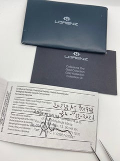 Lorenz Pocket Watch, 18 Kt Gold, 18 Kt Gold Chain, Never Used, Still under Warra