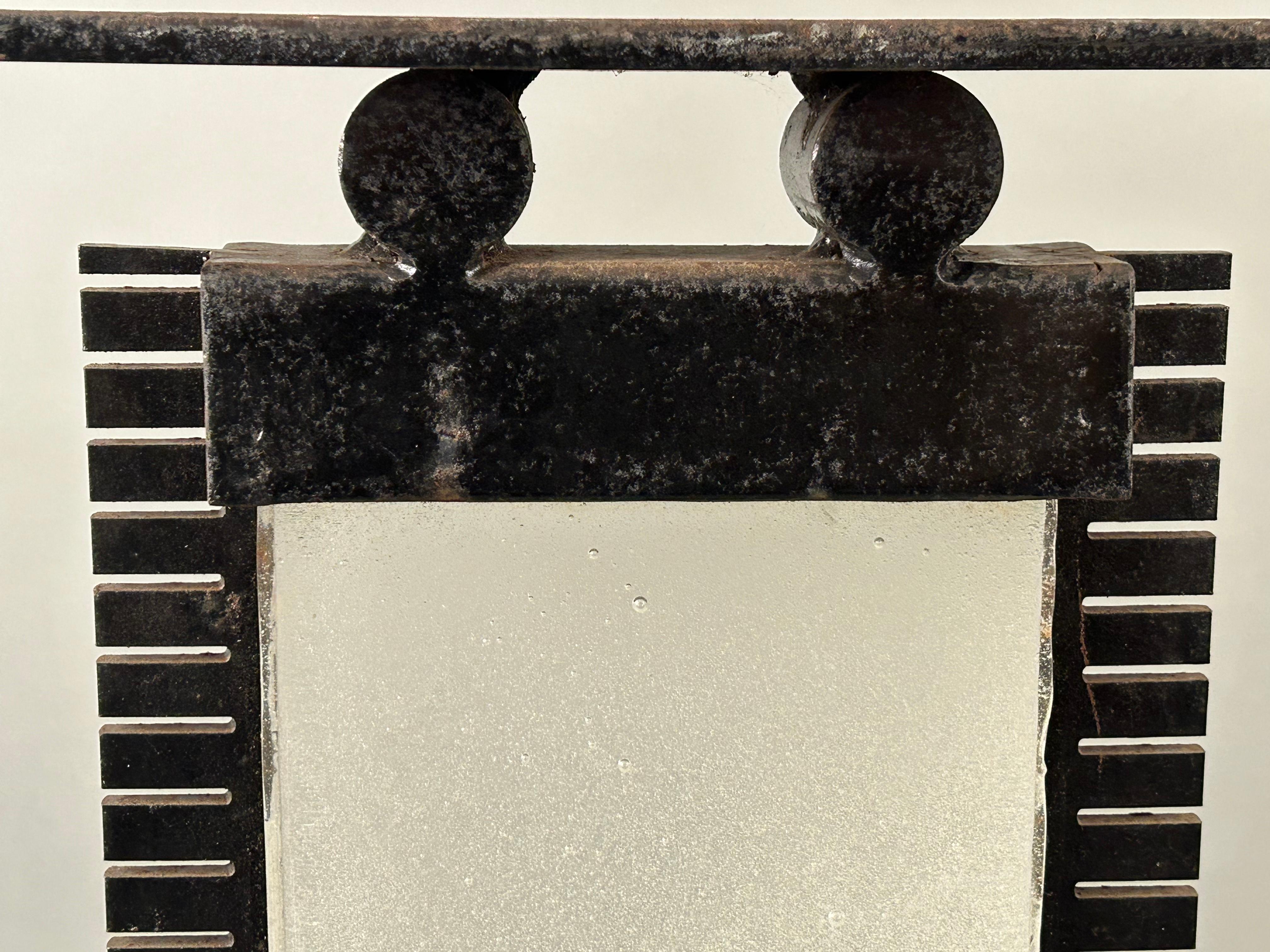 Sculpture en fer et en verre Lorenz Studios en vente 2