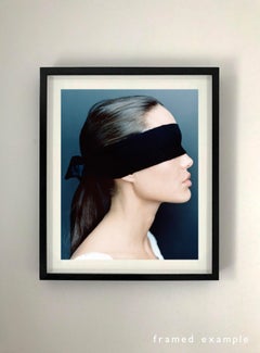 Lorenzo Agius - Angelina Jolie, color, portrait, blindfold, photo, 24x20 in