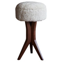 Lorenzo Barhocker aus Shearling-Eiche von Christian Siriano