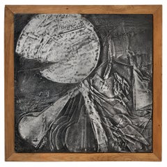 Lorenzo Burchiellaro Abstract Wall Panel in Aluminum and Wood