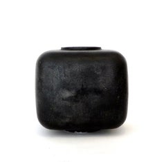 Lorenzo Burchiellaro Blackened Patina Sand Cast Aluminum Vase