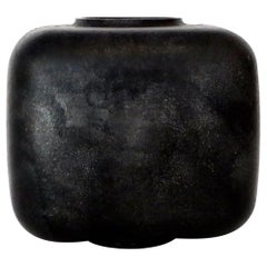 Lorenzo Burchiellaro Blackened Patina Sand Cast Aluminum Vase